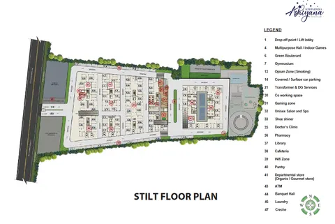 Sowparnika Ashiyana Stilt Floor Plan: Layout of Stilt Parkin