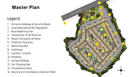 Masterplan of Sowparnika Flamenco Apartments in Bengaluru