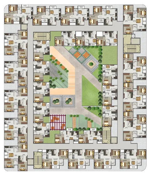 Sowparnika Indradhanush BLR - 1/2/3 BHK Floor-Plan
