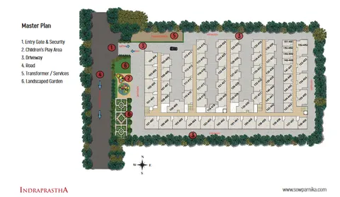 Sowparnika Indraprastha Master Plan - Layout of Apartments, 