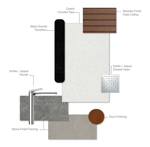 3 BHK Type A Floor Plan