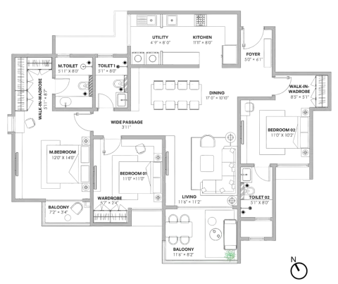 Assetz Muse and Maison unit plan
